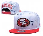 Cheap 49ers Team Logo Smoke Red Adjustable Hat TX