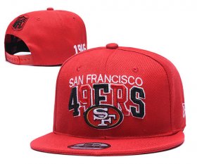 Cheap 49ers Team Logo Red 1946 Anniversary Adjustable Hat YD