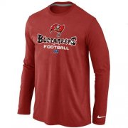 Wholesale Cheap Nike Tampa Bay Buccaneers Critical Victory Long Sleeve NFL T-Shirt Red