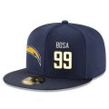 Cheap San Diego Chargers #99 Joey Bosa Snapback Cap NFL Player Navy Blue with White Number Stitched Hat