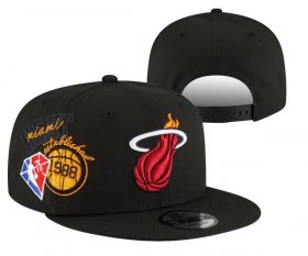 Cheap Miami Heat Stitched Snapback 75th Anniversary Hats 021