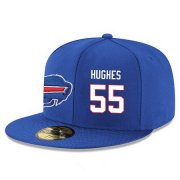 Cheap Buffalo Bills #55 Jerry Hughes Snapback Cap NFL Player Royal Blue with White Number Stitched Hat