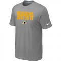 Wholesale Cheap Nike Washington Redskins Just Do It Light Grey T-Shirt