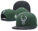 Cheap Milwaukee Bucks Snapback Ajustable Cap Hat YD