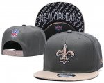 Cheap Saints Team Logo Gray Cream Adjustable Hat TX