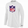 Wholesale Cheap Nike NFL Logos Long Sleeve T-Shirt White