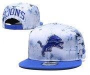 Cheap Lions Team Logo Smoke Blue Adjustable Hat TX