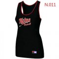 Wholesale Cheap Women's Nike Minnesota Twins Tri-Blend Racerback Stretch Tank Top Black