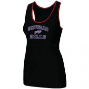 Wholesale Cheap Women's Nike Buffalo Bills Heart & Soul Tri-Blend Racerback Stretch Tank Top Black