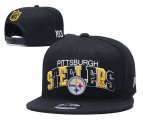 Cheap Steelers Team Logo Black 1933 Anniversary Adjustable Hat YD