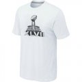 Wholesale Cheap NFL Super Bowl XLVII Logo T-Shirt White