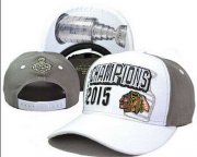 Cheap NHL Chicago Blackhawks 2015 Stanley Cup Champions Clean-Up Adjustable Hat LH23