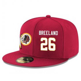 Cheap Washington Redskins #26 Bashaud Breeland Snapback Cap NFL Player Red with White Number Stitched Hat