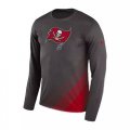 Wholesale Cheap Men's Tampa Bay Buccaneers Nike Gray Sideline Legend Prism Performance Long Sleeve T-Shirt