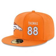 Cheap Denver Broncos #88 Demaryius Thomas Snapback Cap NFL Player Orange with White Number Stitched Hat