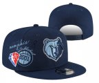 Cheap Memphis Grizzlies Stitched 75th Anniversary Snapback Hats 008