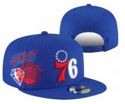 Cheap Philadelphia 76ers Stitched Snapback 75th Anniversary Hats 0016