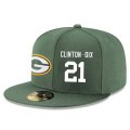 Cheap Green Bay Packers #21 Ha Ha Clinton-Dix Snapback Cap NFL Player Green with White Number Stitched Hat