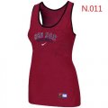 Wholesale Cheap Women's Nike Boston Red Sox Tri-Blend Racerback Stretch Tank Top Red