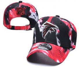 Cheap Falcons Team Logo Red Black Peaked Adjustable Fashion Hat YD