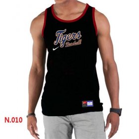 Wholesale Cheap Men\'s Nike Detroit Tigers Home Practice Tank Top Black