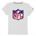 Wholesale Cheap NFL Logo Youth T-Shirt White