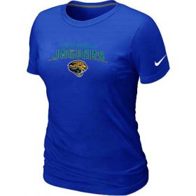 Wholesale Cheap Women\'s Nike Jacksonville Jaguars Heart & Soul NFL T-Shirt Blue