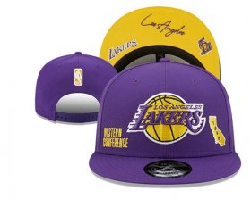 Cheap Los Angeles Lakers Stitched Snapback Hats 0086