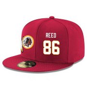 Cheap Washington Redskins #86 Jordan Reed Snapback Cap NFL Player Red with White Number Stitched Hat