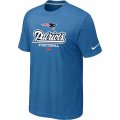 Wholesale Cheap Nike New England Patriots Critical Victory NFL T-Shirt Light Blue