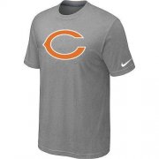 Wholesale Cheap Nike Chicago Bears Sideline Legend Authentic Logo Dri-FIT NFL T-Shirt Light Grey