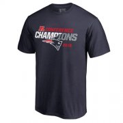 Wholesale Cheap Men's New England Patriots Pro Line by Fanatics Branded Heathered Gray Big & Tall 2016 AFC Conference Champions Trophy Collection Locker Room T-Shirt