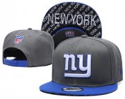 Cheap New York Giants Team Logo Gray Blue Adjustable Hat TX