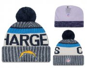 Cheap NFL Los Angeles Chargers Logo Stitched Knit Beanies 011