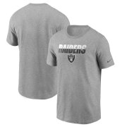 Wholesale Cheap Las Vegas Raiders Nike Split T-Shirt Heathered Gray