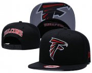 Cheap Falcons Team Logo Black Adjustable Hat