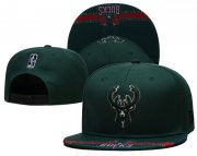 Cheap Milwaukee Bucks Stitched Snapback Hats 0016