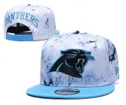 Cheap Panthers Team Logo Smoke Blue Adjustable Hat TX