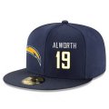 Cheap San Diego Chargers #19 Lance Alworth Snapback Cap NFL Player Navy Blue with White Number Stitched Hat