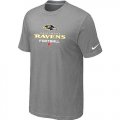 Wholesale Cheap Nike Baltimore Ravens Critical Victory NFL T-Shirt Light Grey