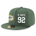 Cheap Green Bay Packers #92 Reggie White Snapback Cap NFL Player Green with White Number Stitched Hat