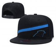 Cheap Panthers Team Logo Black Adjustable Hat LT