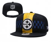 Cheap Steelers Fresh Logo Black 2019 Draft Adjustable Hat YD