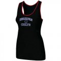 Wholesale Cheap Women's Nike Indianapolis Colts Heart & Soul Tri-Blend Racerback Stretch Tank Top Black