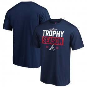 Wholesale Cheap Atlanta Braves Majestic 2019 Postseason Around the Horn T-Shirt Navy