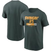 Wholesale Cheap Oakland Athletics Nike Local Nickname T-Shirt Green