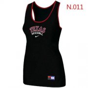 Wholesale Cheap Women's Nike Texas Rangers Tri-Blend Racerback Stretch Tank Top Black