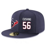 Cheap Houston Texans #56 Brian Cushing Snapback Cap NFL Player Navy Blue with White Number Stitched Hat