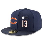 Cheap Chicago Bears #13 Kevin White Snapback Cap NFL Player Navy Blue with White Number Stitched Hat