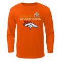 Wholesale Cheap Denver Broncos Preschool Super Bowl 50 Champions Stacker Long Sleeve T-Shirt Orange